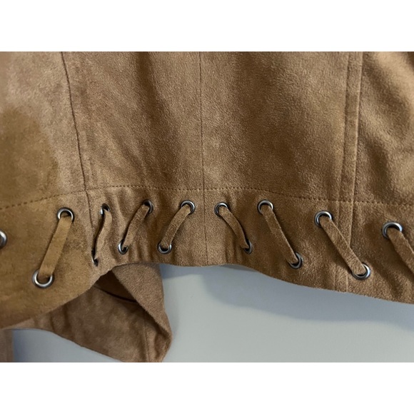 BB Dakota Tan/Brown Suede Jacket Size Small - Picture 4 of 5